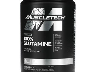 100% Глутамин MuscleTech(США), Platinum, без вкусовых добавок, 300 г