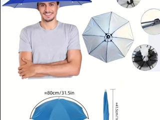 Umbrela cap pentru pescuit, pentru protectia de soare foto 4