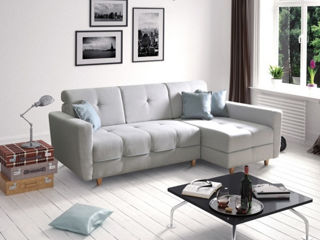 Canapea tapițată extensibilă de calitate premium 145x206