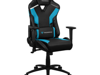 Gaming Chair Thunderx3 Tc3 Black/Azure Blue, User Max Load Up To 150Kg / Height 165-185Cm foto 1