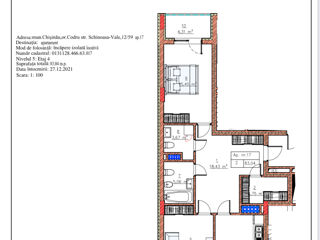 2-х комнатная квартира, 69 м², Телецентр, Кишинёв