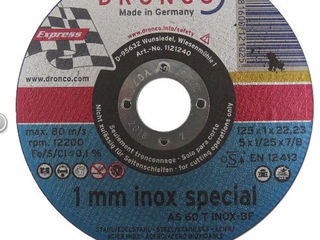 Disc abraziv pentru taiere inox si alte metale AS 60 T Inox-BF 125х1х22.23mm foto 1