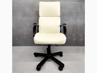 Офисное кресло из натуральной кожи Texas Vanilla foto 4
