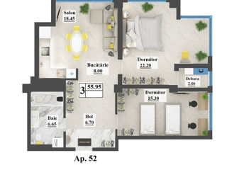 2-комн. кв., 82 м², 6/12 эт.