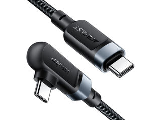 ACEFAST C5-03 cablu de date de încărcare din aliaj de aluminiu în unghi drept de 100W USB-C la USB-C foto 1