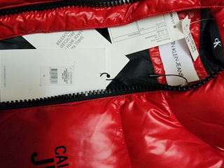 Calvin Klein Jeans Красный Мужской пуховик с логотипом foto 6