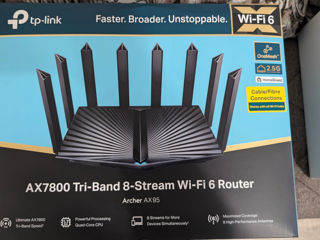 TP-Link Archer AX95 (AX7800) Tri-Band 8-Stream 7800 Mbps Wi-Fi 6 2.5 Gbps USB 3.0 foto 1