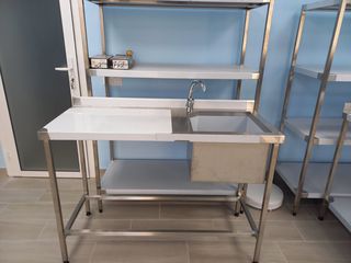 Mobilier din inox pentru bucatarii profesionale, prelucrare, procesare, preparare produse alimentare foto 4