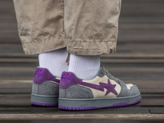 A Bathing Ape Bape Sk8 Sta Grey/Purple foto 10