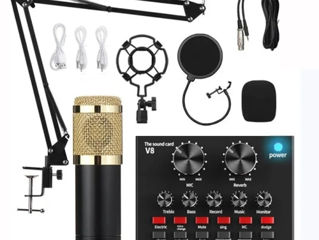 Профессиональные микрофоны PULUS / BM-800 + Звуковая карта. Супер цена!