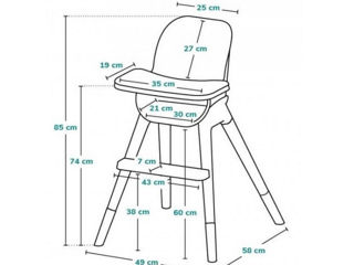 Scaun pentru hranirea de la 6 - 60 luni. Posibil in credit sau in rate. Livrare la adresa. foto 3