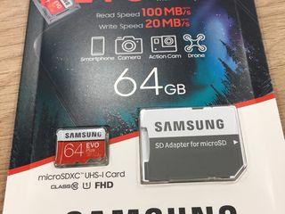 Samsung EVO Plus Micro SD XC 64GB Class 10 UHS-I ! Noua foto 3