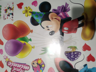 Sticker cu Mickey si Minnie Mouse de pus pe perete abtipild jocuri jucarii Disney copii bebe foto 4
