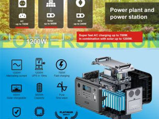 Портативная зарядная станция Patona Platinum Powerstation Autarc 1200 foto 4