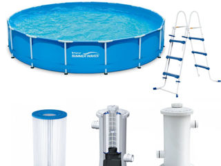 Cel mai bun preț  la piscina 'Summer' + pompa de filtrare 457x122cm + kit complet inclus !!! foto 3