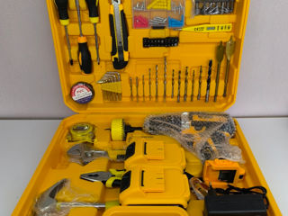 Новый ударный шуруповёрт DeWalt 24v/6ah с большим набором инструментов foto 1
