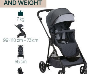 Chicco Seety, BostonGrey (Gri) , 0luni+ nou Carucior 3 in 1 Original Italia foto 7