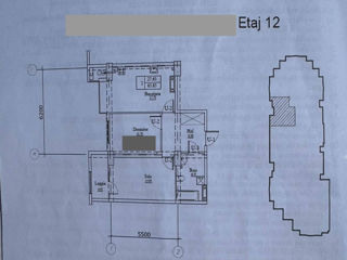 Apartament cu 2 camere, 66 m², Botanica, Chișinău