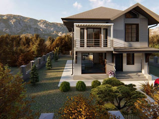 Casă de locuit individuală cu 2 niveluri/stil modern/126.7m2/arhitect/inginer/proiecte/3D foto 2