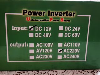 Преобразователь инвертор Wimpex 3200W 12-220V Power Inverter foto 3