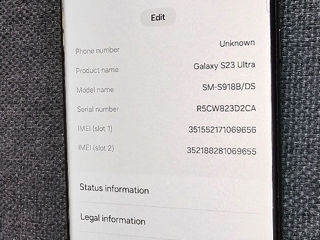 Urgent Galaxy S23 Ultra 12GB/256GB din Moldova foto 6