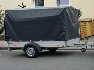 Pritzep remorca autoturism 750 kg aluminium humbaur germania foto 5