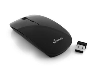 MediaRange Wireless 3-button optical mouse, silent-click, glossy-black foto 3