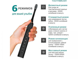 Зубная щётка на аккумуляторе+4 насадки foto 6