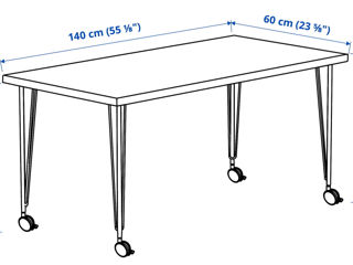 Masă pentru oficiu IKEA 140x60 foto 3