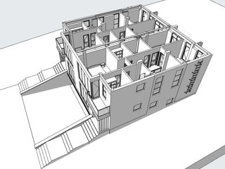 Casă de locuit individuală cu 3 niveluri / S+P+E / proiecte / arhitecți / renovări / 3D foto 5