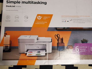 Multifunctional Inkjet Color HP DeskJet Plus 4130e All-in-One, A4, USB, Wi-Fi, Fax mobil foto 3