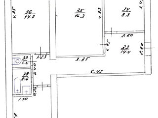 3-х комнатная квартира, 72 м², Центр, Дубоссары