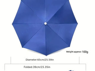 Umbrela cap pentru pescuit, pentru protectia de soare foto 2