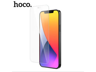 Protector de ecran din sticlă securizată Hoco pentru ecran complet pentru iPhone, Samsung și Xiaomi foto 1