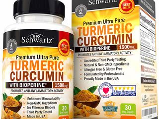 Turmeric-Curcumin Bioschwartz produs in SUA foto 1