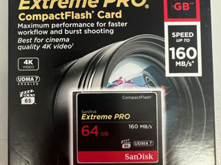 SanDisk Extreme PRO 64gb Nou foto 1