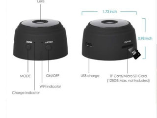 Беспроводная мини Wi-Fi ip камера видеонаблюдения с аккумулятором 2mp 1080p foto 3