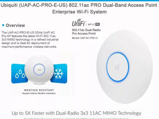 Точка Wifi 5G Ubiquiti UniFi AP AC Pro бу 5* 1Gbit foto 2