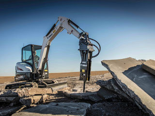 Bobcat excavator pentru lucrări de terasament foto 5