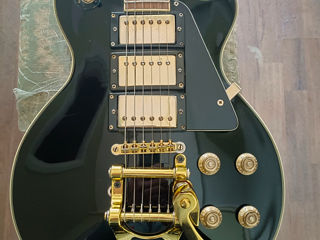 Johnson LP Custom -Стильная гитара с Bigsby-tremolo .Корпус-цельный кусок махагона+топ клен,а также: