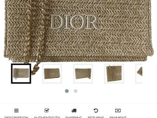 Geantă Dior Raffia foto 2