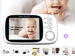 Видеоняня Baby Monitor VB603 3.2 Original JKR с датчиком звука, ночное видение + термометр радионяня foto 4