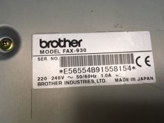 Тelefon-Fax Brother , Made in Japan, б/у-10 euro foto 2