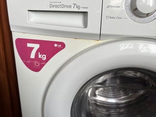 LG 7kg.Masina de spălat-Funcționabilă.Fara difecte.Ajut cu livrare. foto 4