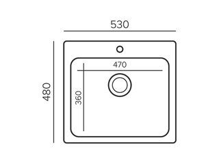 Chiuveta de bucătărie din piatră de cuarț QUARTZ S430 foto 8