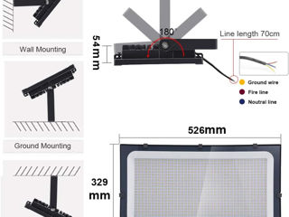 Projector led 500W. Lumina led 500W. Proiector led 500W foto 6