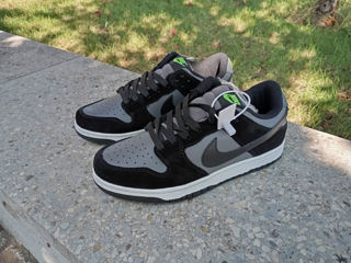 Nike air Dunk  black grey  sure negre  din piele natural foto 4