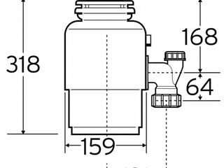 Tocator resturi alimentare insinkerator model 46 0.55 cp. Promo! pret: 6999 lei foto 4