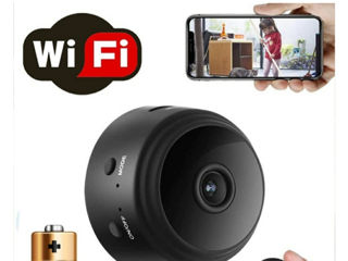 Беспроводная мини Wi-Fi ip камера видеонаблюдения с аккумулятором 2mp 1080p foto 2