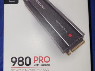 Новый SSD M2 Samsung 980 PRO 1Тб с радиатором